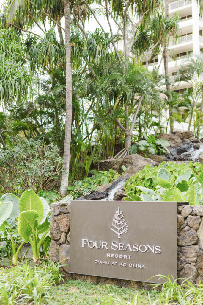Best Beach Locations for Your Hawaii Elopement ~ Secret Beach Ko’Olina, Hawaii 2 Entrance for the Four Seasons Oahu Koolina Wedding Venue