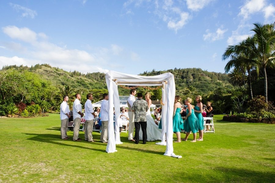 hawaii destination wedding, north shore, ceremony