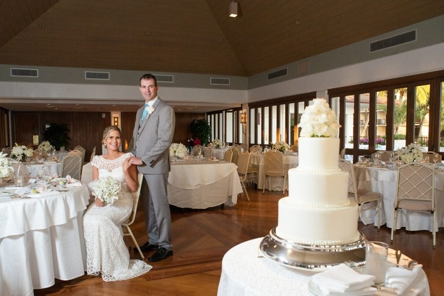 hau terrace, reception room, wedding cake