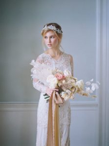 bridal bouquet, bride, elegant wedding