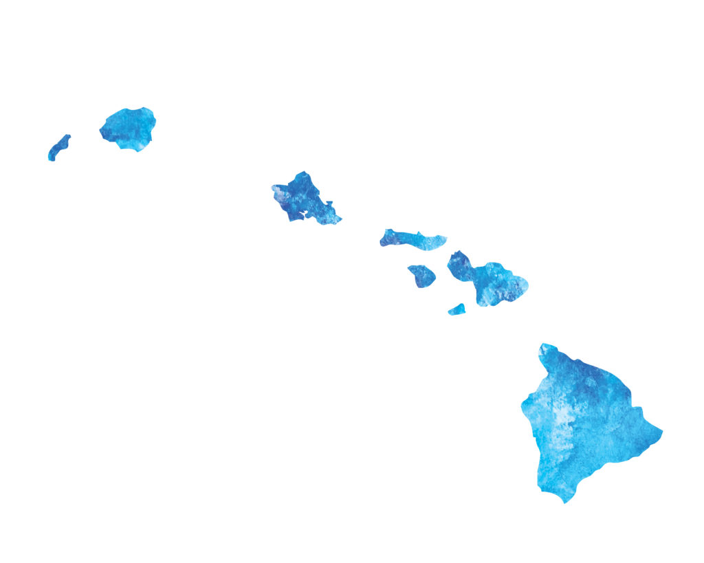 Hawaiian islands, island chain, wedding planning, water color hawaii 