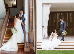 outdoor portrait bride groom hotel wedding, best hotel wedding venues hawaii