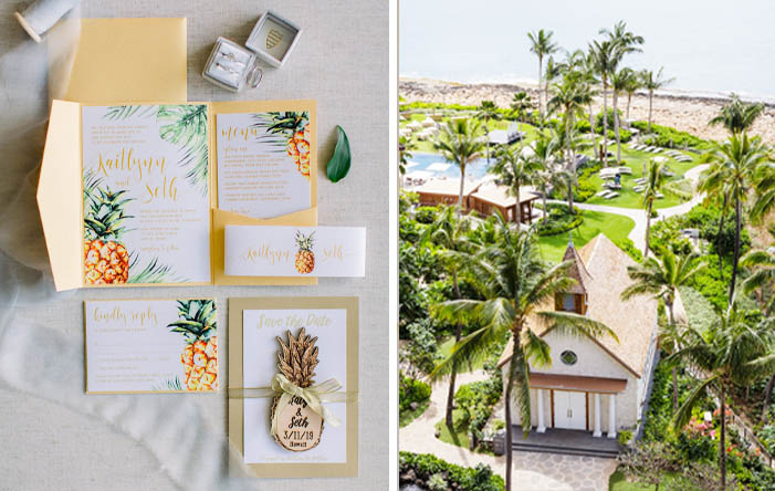 Modern Romantic Four Seasons Oahu Wedding 4 Four Seasons Oahu wedding chapel