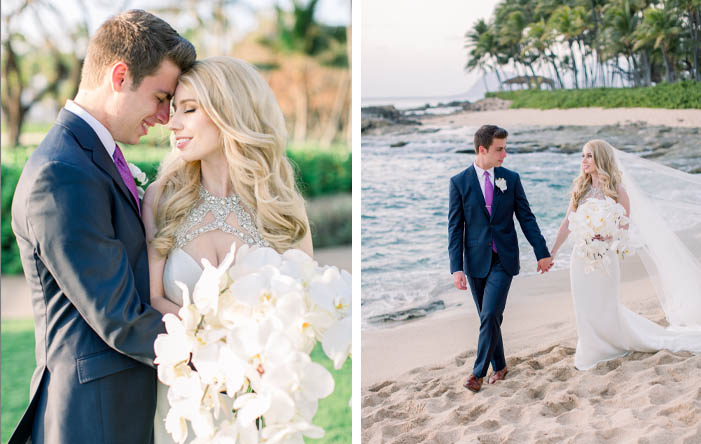 Modern Romantic Four Seasons Oahu Wedding 16 Four Seasons Oahu Wedding Portraits 53