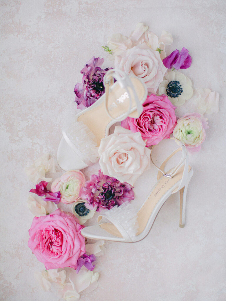 Wedding Shoes, Bella Belle shoes, William Aiken House Wedding  Charleston, SC, wedding details. white lace shoes pink flowers wedding