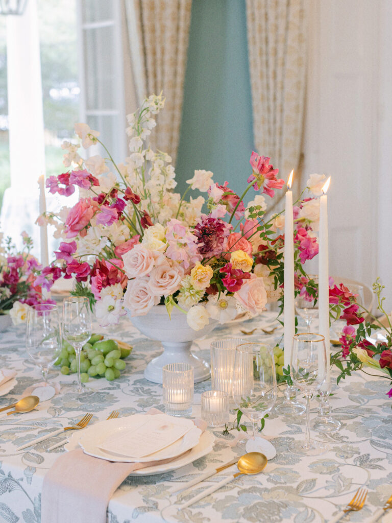 Wedding table top, Wedding reception table, French Garden Table, Charleston Wedding reception, lush florals in pink