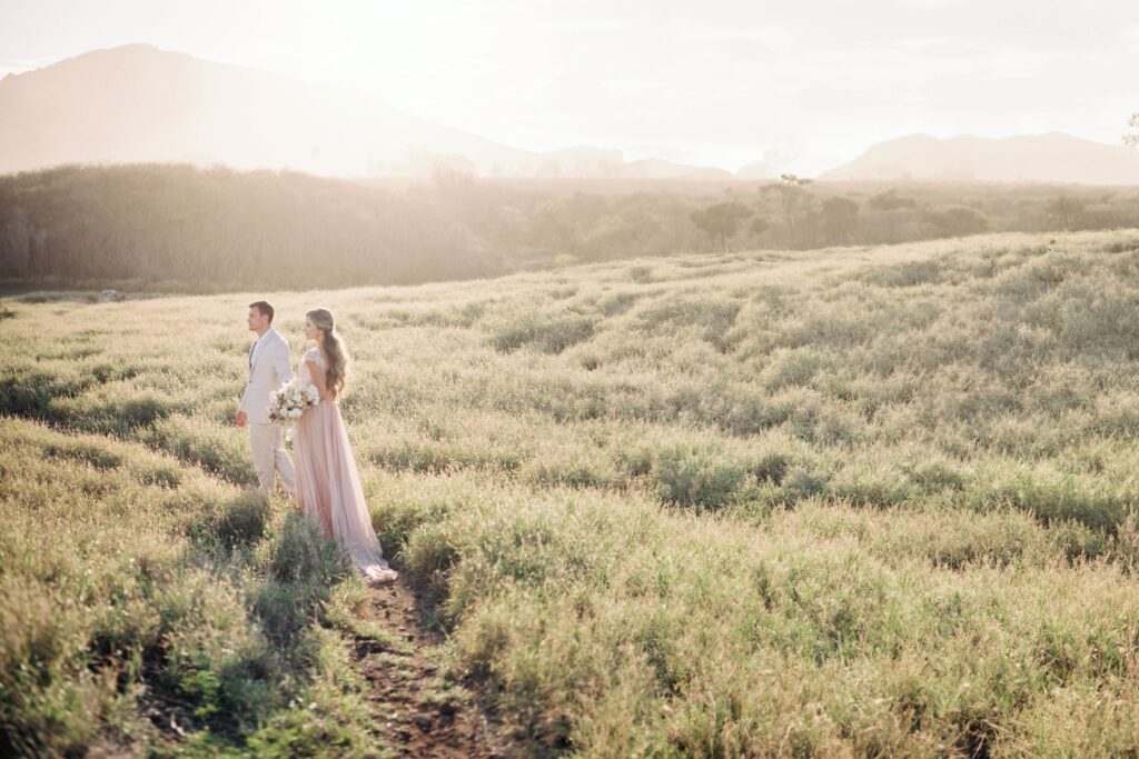 Elope in Hawaii Beach Sunset