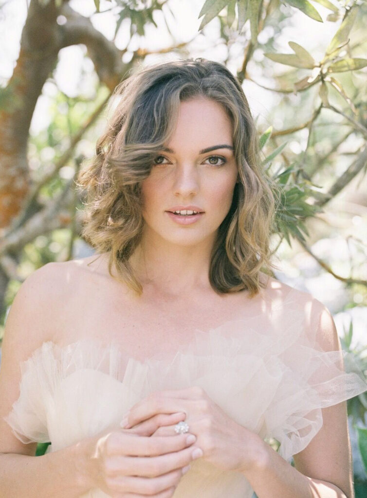 portrait of woman taken with film camera pentax 645N