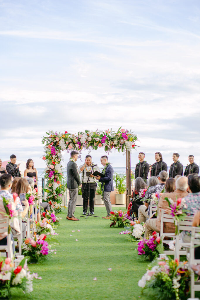 Ocean lawn ceremony royal hawaiian hotel